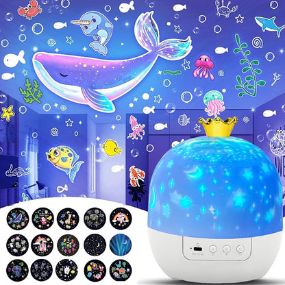 Galaxy Solar System Projector Night lights, Rotating Lamp, Films Kids Star Night Light Projector for Bedroom
