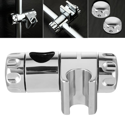 Shower Head Holder, Adjustable Bathroom Shower Rail Bracket, Universal Handheld Hose Riser Slider Clamp