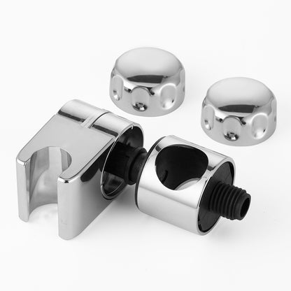 Shower Head Holder, Adjustable Bathroom Shower Rail Bracket, Universal Handheld Hose Riser Slider Clamp