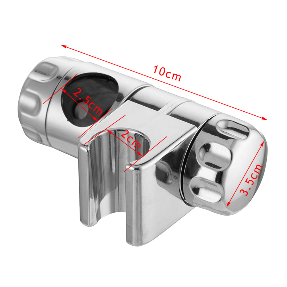 Shower Head Holder, Adjustable Bathroom Shower Rail Bracket, Universal Handheld Hose Riser Slider Clamp