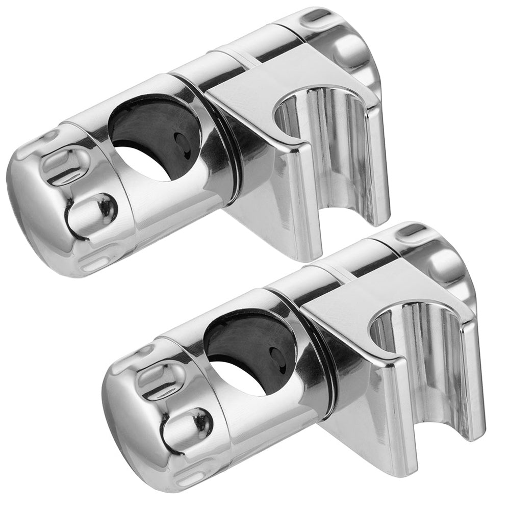 Shower Head Holder, Adjustable Bathroom Shower Rail Bracket, Universal Handheld Hose Riser Slider Clamp