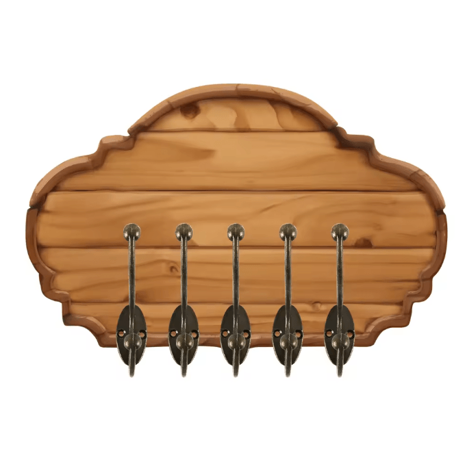 Retro Copper Dual Coat Hooks Wall Mounted Heavy Duty Rack 5 Pack