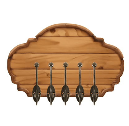 Retro Copper Dual Coat Hooks Wall Mounted Heavy Duty Rack 5 Pack
