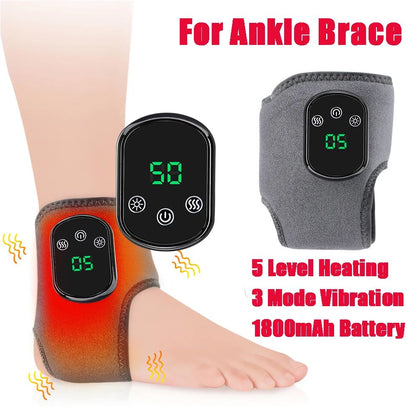 Electric Heated Wrist & Hand Massager Brace with Adjustable Heat and Vibration