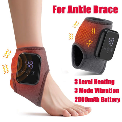 Electric Heated Wrist & Hand Massager Brace with Adjustable Heat and Vibration