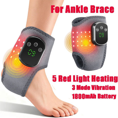 Electric Heated Wrist & Hand Massager Brace with Adjustable Heat and Vibration