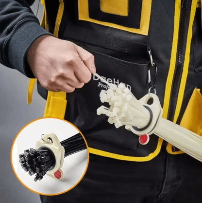 Glow in the Dark Cable Tie Organizer – Lightweight Plastic Holder for Neat Cable Management