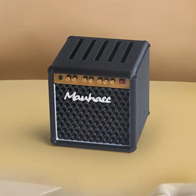 Modern Art Simulated Speakers, 3D Printed Music Guitar Bass Pick Storage Box, Space-saving Desktop Ornament