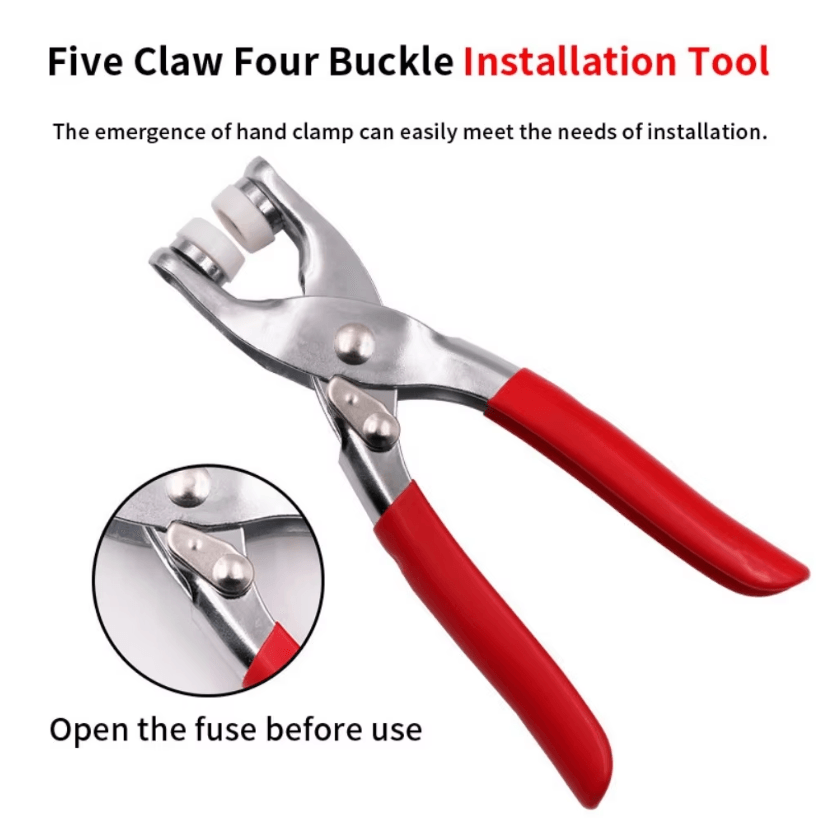 1pc Plier +50 Sets Metal Snap Button Plier Kit with 50 Sets of Snap Fasteners for Clothing Sewing