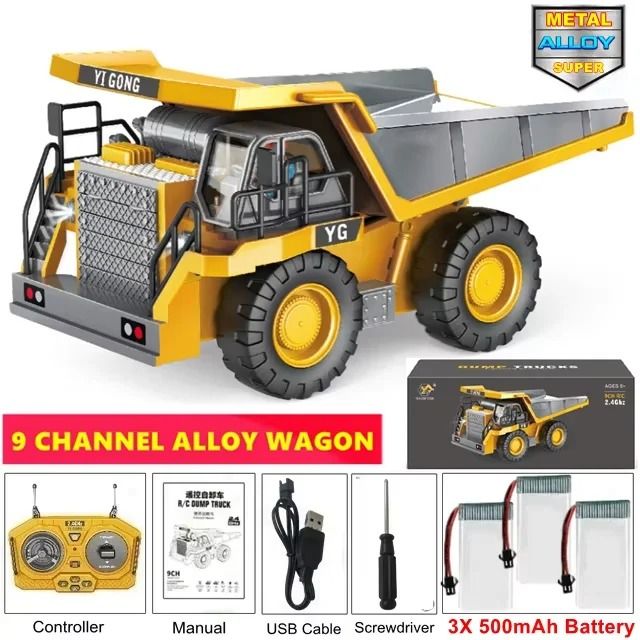 4WD Heavy-Duty Remote Control Construction Vehicle