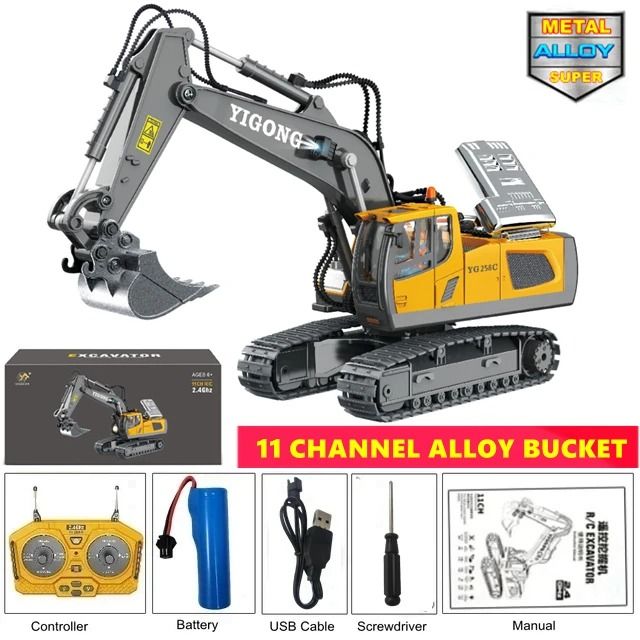 4WD Heavy-Duty Remote Control Construction Vehicle