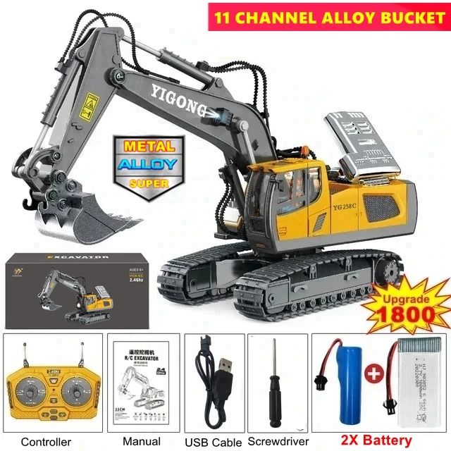 4WD Heavy-Duty Remote Control Construction Vehicle