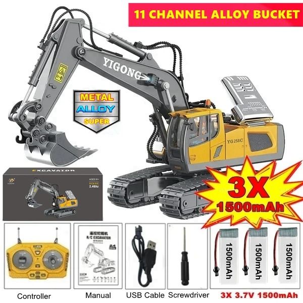 4WD Heavy-Duty Remote Control Construction Vehicle