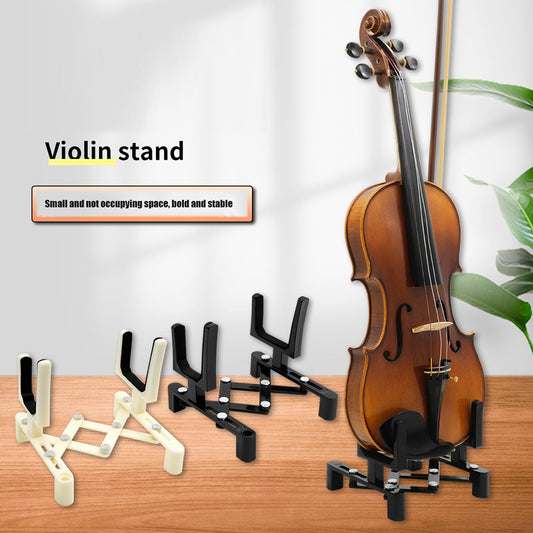 Professional Violin Folding Stand, Portable ABS Material Floor Stand for Stringed Instruments