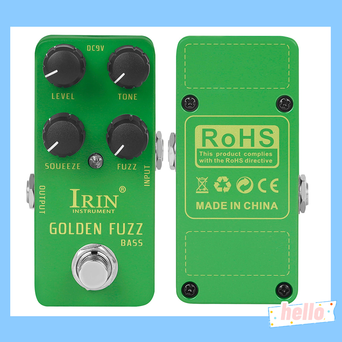 True Bypass Bass Fuzz Pedal, Classic Tone Effects, Electric Guitar Accessories
