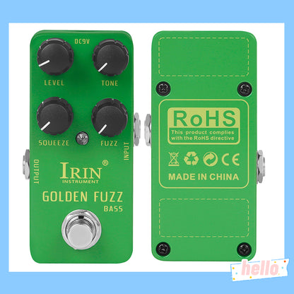 True Bypass Bass Fuzz Pedal, Classic Tone Effects, Electric Guitar Accessories
