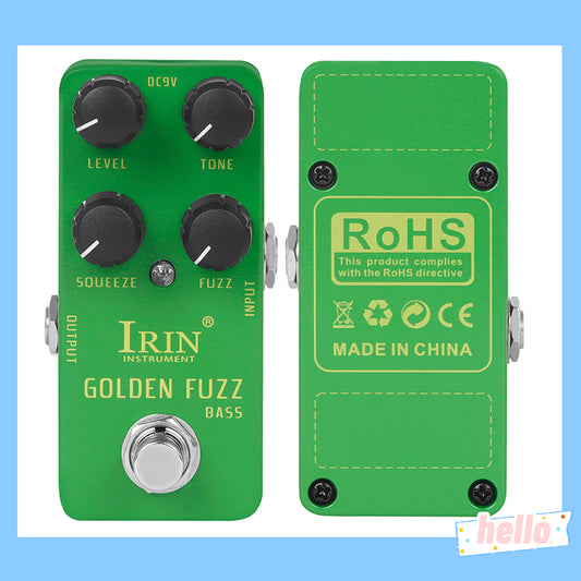 True Bypass Bass Fuzz Pedal, Classic Tone Effects, Electric Guitar Accessories