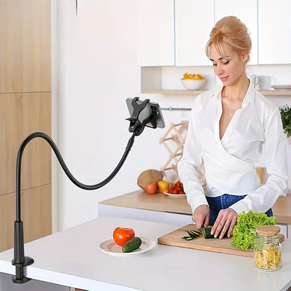 Universal Flexible Long Arm Phone Holder – Adjustable Clamp Mount for Bed, Tablet, Car, and More