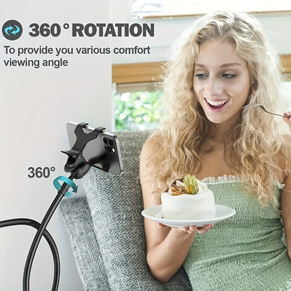 Universal Flexible Long Arm Phone Holder – Adjustable Clamp Mount for Bed, Tablet, Car, and More