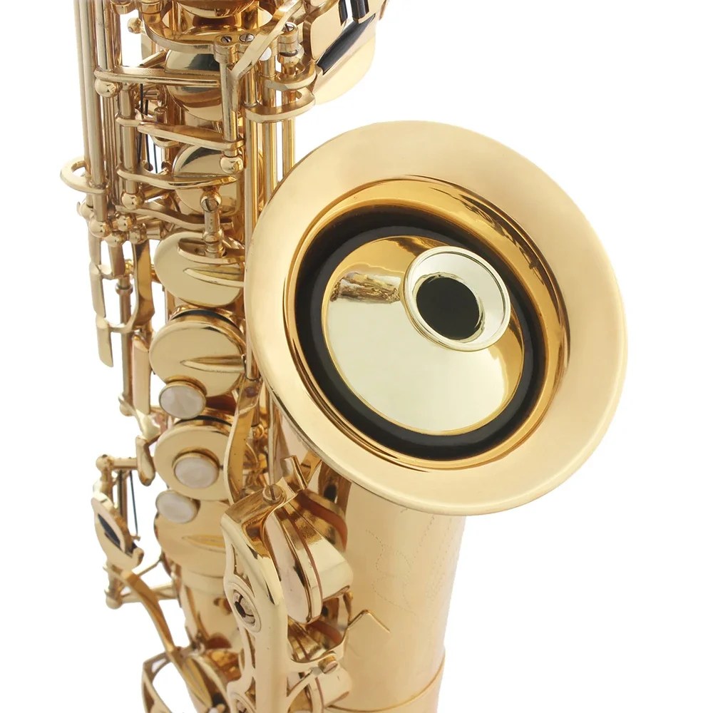 Light-Weight ABS Saxophone Silencer, Round Mute Dampener for Alto Saxophone Beginners Parts Accessories