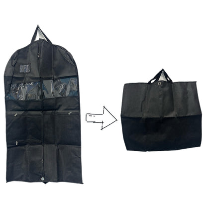 Travel Suit Bag with Zipper Closure – Hanging Clothes Storage Organizer for Shirts, Coats & Dresses