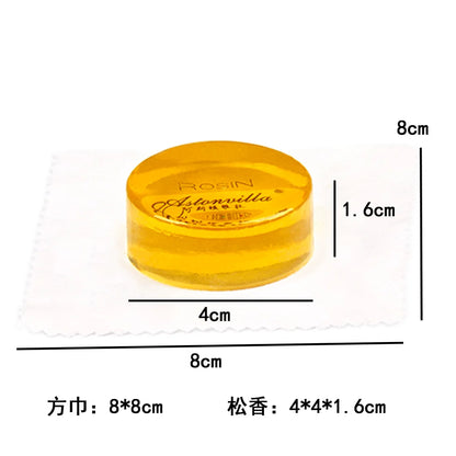 Wooden Case With Wipe, AstonVilla Rosin Round Red Gold, High Purity to Increase Friction, General Purpose