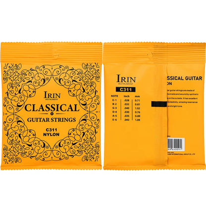 Professional Classical Guitar Accessory, Plated Copper Alloy Nylon Strings for Beginners