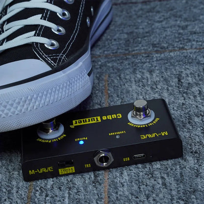 Rechargeable Cube Turner Wireless Pedal, Music Sheet Turner, Looper Connection for Guitar