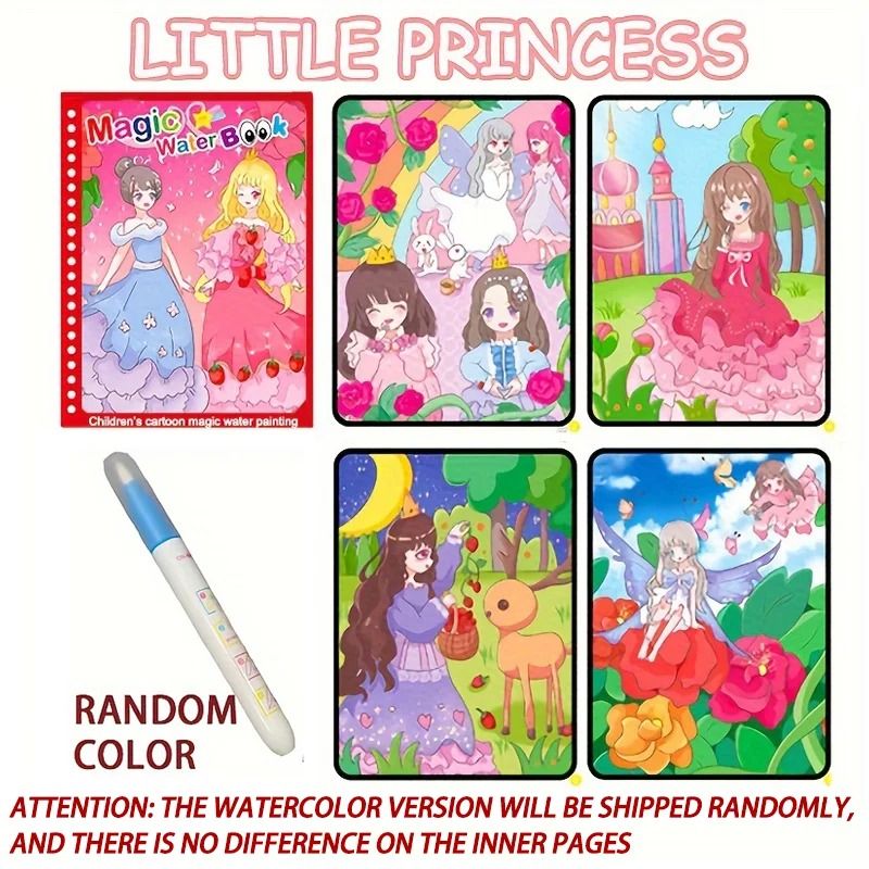 Montessori Reusable Magical Water Drawing Book