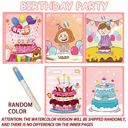 Montessori Reusable Magical Water Drawing Book