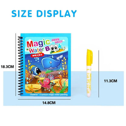 Montessori Reusable Magical Water Drawing Book