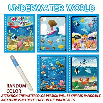 Montessori Reusable Magical Water Drawing Book