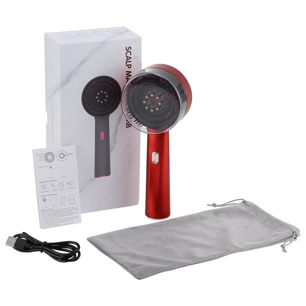 Electric Massage Comb Red Light Hair Comb Laser Scalp Comb Hair Growth Massage Brush