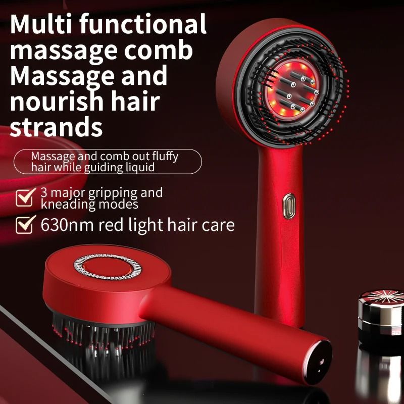 Electric Massage Comb Red Light Hair Comb Laser Scalp Comb Hair Growth Massage Brush