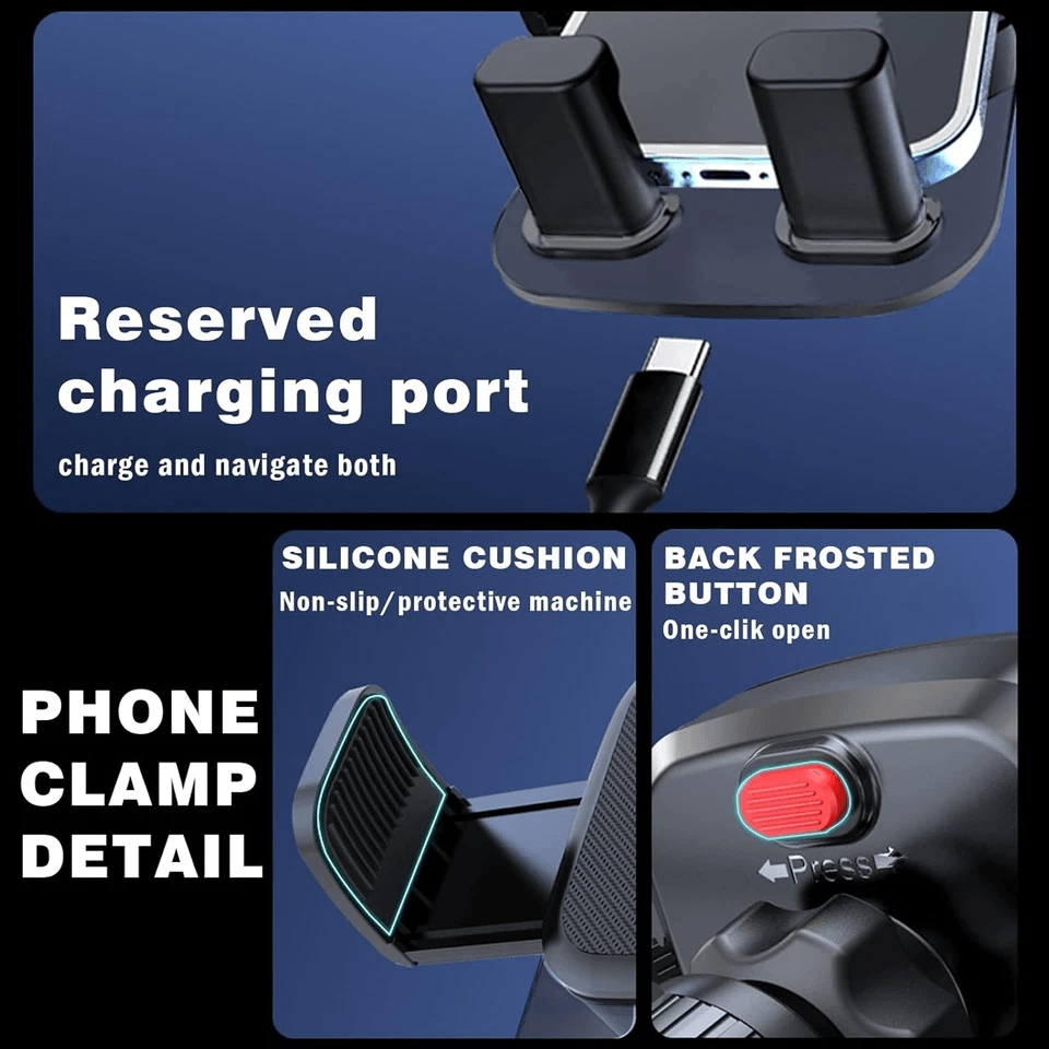 Tesla Screen Phone Mount Adjustable Clip Holder for Model 3 Y and Cybertruck