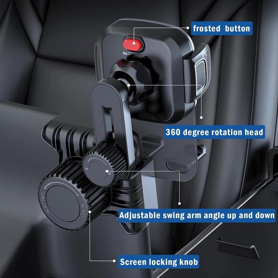 Tesla Screen Phone Mount Adjustable Clip Holder for Model 3 Y and Cybertruck