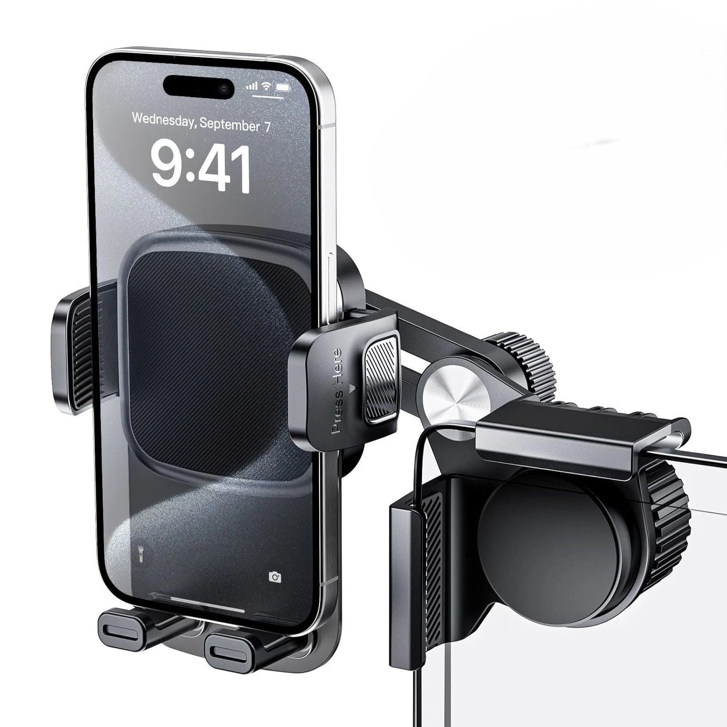 Tesla Screen Phone Mount Adjustable Clip Holder for Model 3 Y and Cybertruck