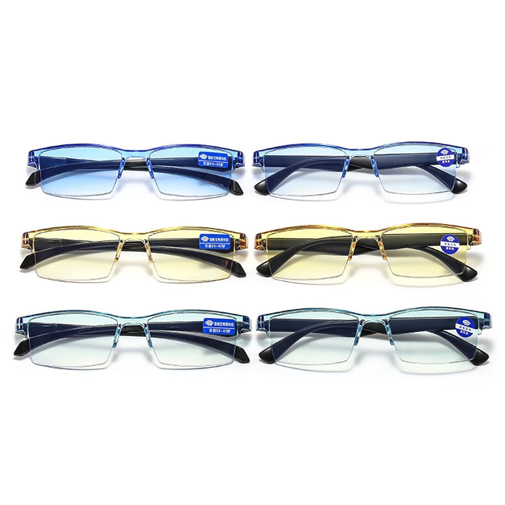 Smart Automatic Zoom Eyeglasses for Men and Women, Anti-Blue Light Frameless Optical Computer Eyewear
