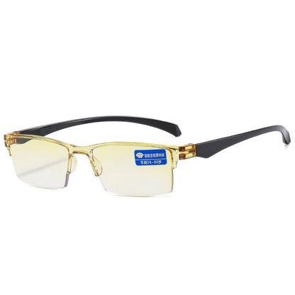Smart Automatic Zoom Eyeglasses for Men and Women, Anti-Blue Light Frameless Optical Computer Eyewear