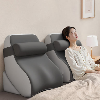 Adult Back Pillow for Bed Sitting Up, Reading Pillow with Arms, Backrest Pillow for Gaming, Lounging, Watching T