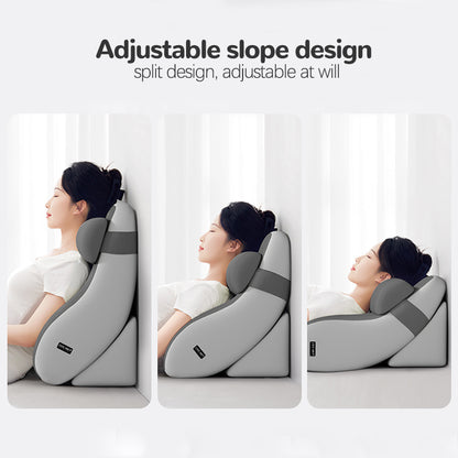 Adult Back Pillow for Bed Sitting Up, Reading Pillow with Arms, Backrest Pillow for Gaming, Lounging, Watching T