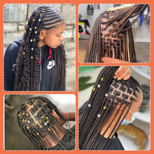 Dreadlock Crochet Hook Tool Set with Bamboo Handle, for Hair Braiding, Bent Latch Crochet Needle & Dreadlocks