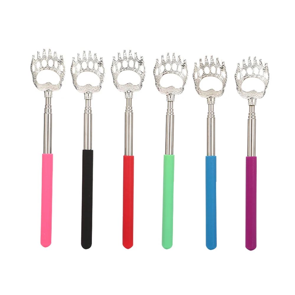 Bear Claw Stainless Steel Back Scratcher Retractable Itching Massager Portable Telescopic Scratch Tool for Relief