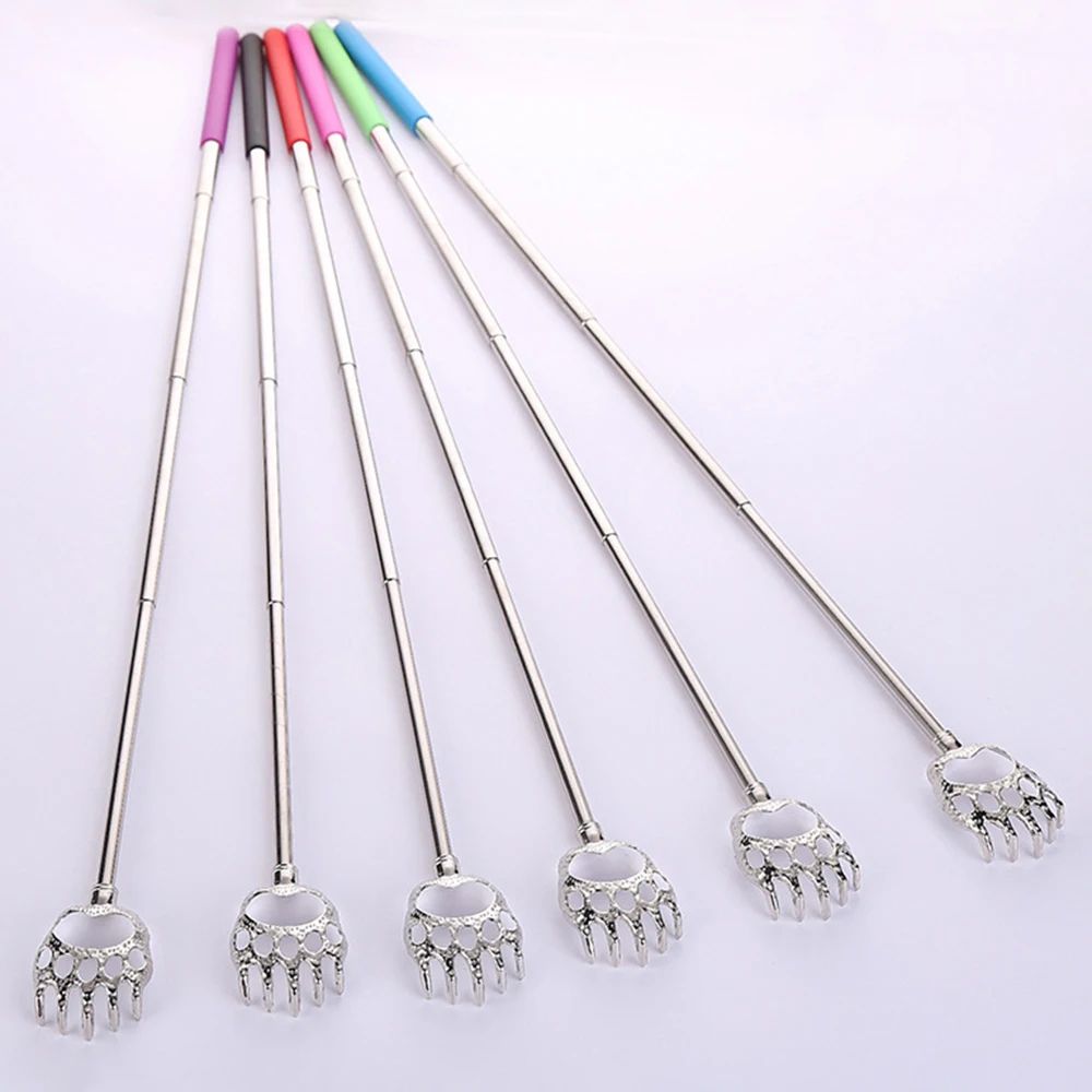 Bear Claw Stainless Steel Back Scratcher Retractable Itching Massager Portable Telescopic Scratch Tool for Relief