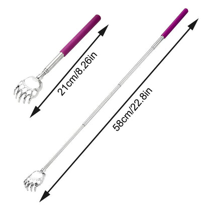 Bear Claw Stainless Steel Back Scratcher Retractable Itching Massager Portable Telescopic Scratch Tool for Relief