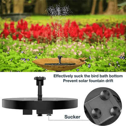 SunRipple Solar Floating Fountain Pump for Bird Baths and Garden Ponds