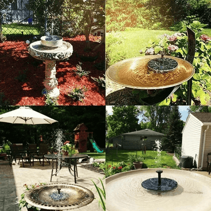 SunRipple Solar Floating Fountain Pump for Bird Baths and Garden Ponds