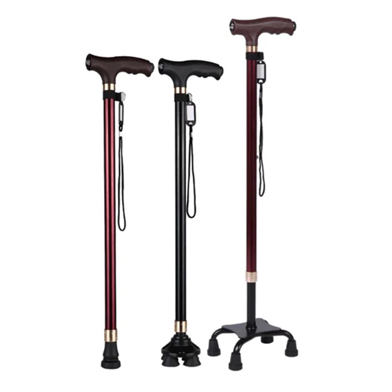 Premium Retractable Adjustable Walking Cane with LED Light for Seniors & Elders