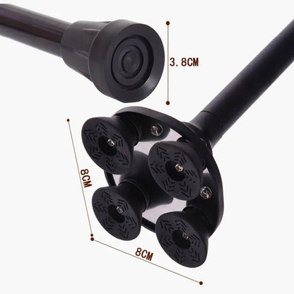 Premium Retractable Adjustable Walking Cane with LED Light for Seniors & Elders