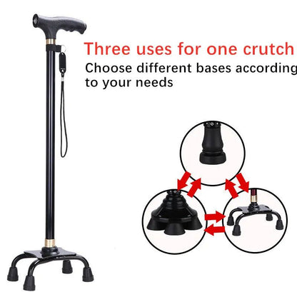 Premium Retractable Adjustable Walking Cane with LED Light for Seniors & Elders
